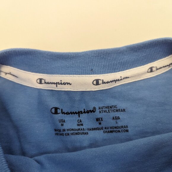 NWT Champion (Oversized) Medium Cropped Blue Sweatshirt (Large, XL) - Picture 11 of 13